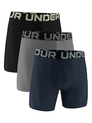 Under Armour Black Performance Tech Mens 6 Inch Underwear 3 Pack - Image 1 of 3