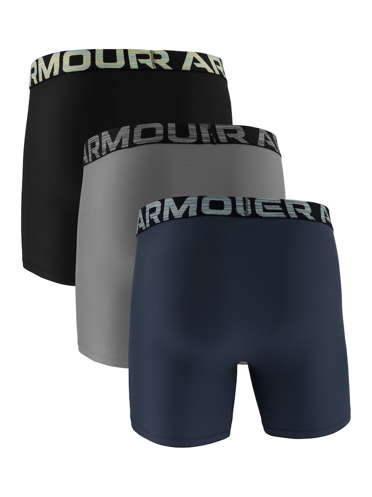 Under Armour Black Performance Tech Mens 6 Inch Underwear 3 Pack - Image 2 of 3 Under Armour Black Performance Tech Mens 6 Inch Underwear 3 Pack - Image 2 of 3