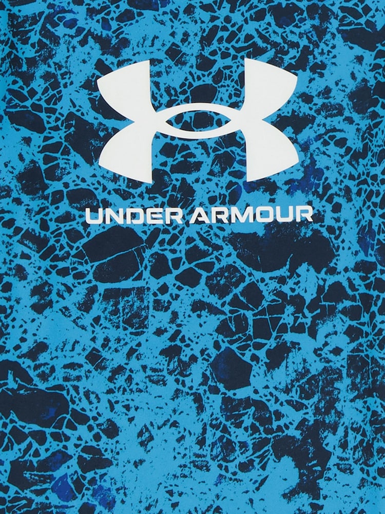 Under Armour Blue Tech Printed Short Sleeve T-Shirt and Shorts Set - Image 3 of 3