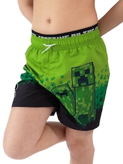 Character Minecraft Creeper Swimming Trunks - Bild 12 von 13