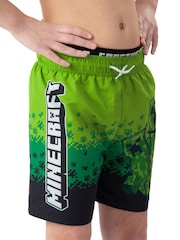 Character Minecraft Creeper Swimming Trunks - Bild 7 von 13
