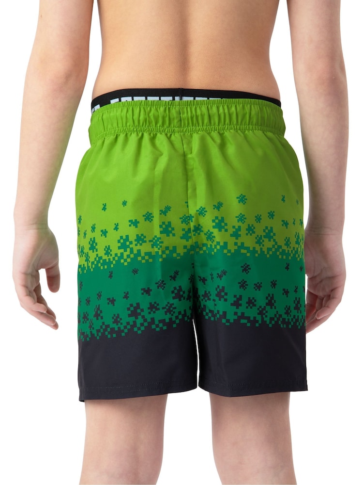 Character Green Minecraft Creeper Swimming Trunks - Image 8 of 13