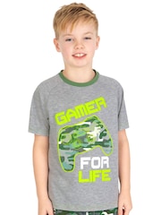 Harry Bear Green Gaming Camouflage Controller Short Pyjamas - Image 4 of 12