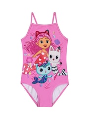 Character Pink Girls Gabby’s Dollhouse Swimsuit - Image 1 of 5