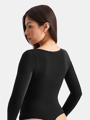 TALA Black 365 Contour Long Sleeve Square Neck Bodysuit - Image 2 of 3