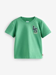 Levi's® Green Varsirty Monogram Chest Logo Short Sleeve T-Shirt - Image 1 of 2