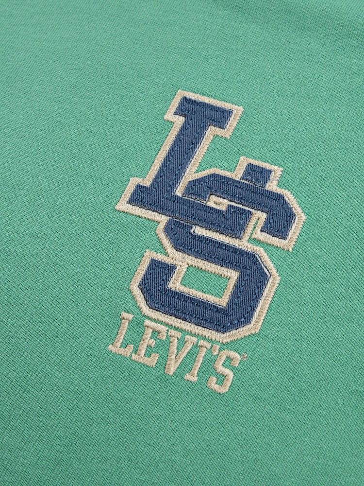 Levi's® Green Varsirty Monogram Chest Logo Short Sleeve T-Shirt - Image 2 of 2