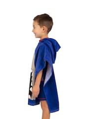 Character Blue Harry Bear Shark Towel Poncho - Image 4 of 11
