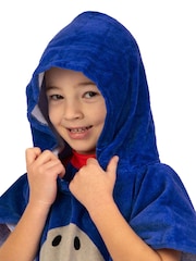 Character Blue Harry Bear Shark Towel Poncho - Image 5 of 11