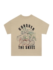 Character Cream How To Train Your Dragon Print T-Shirt And Shorts Set - Image 3 of 12