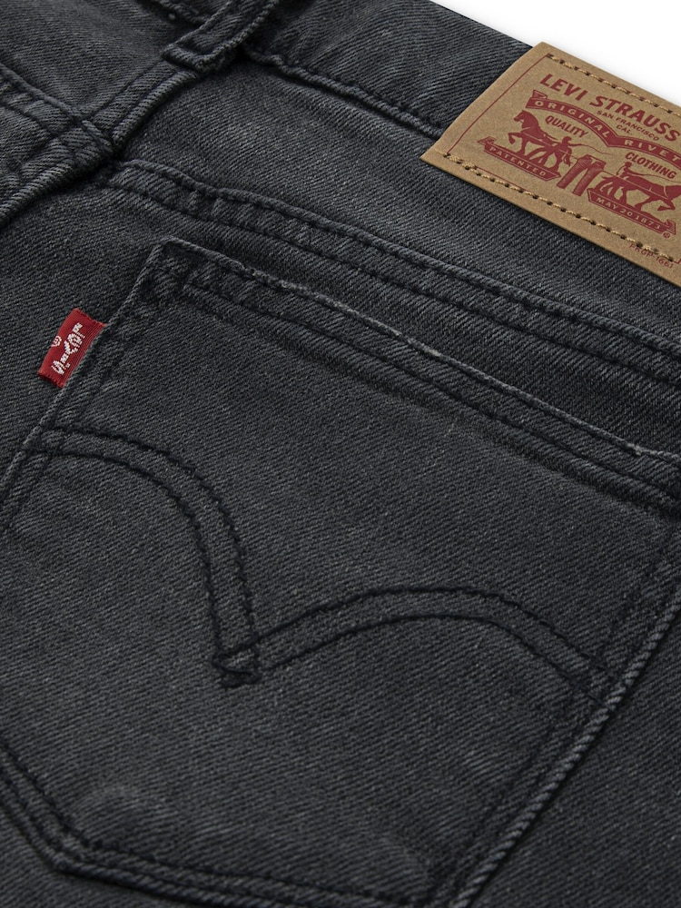 Levi's® Black Logo Wide Leg Jeans - Image 2 of 4