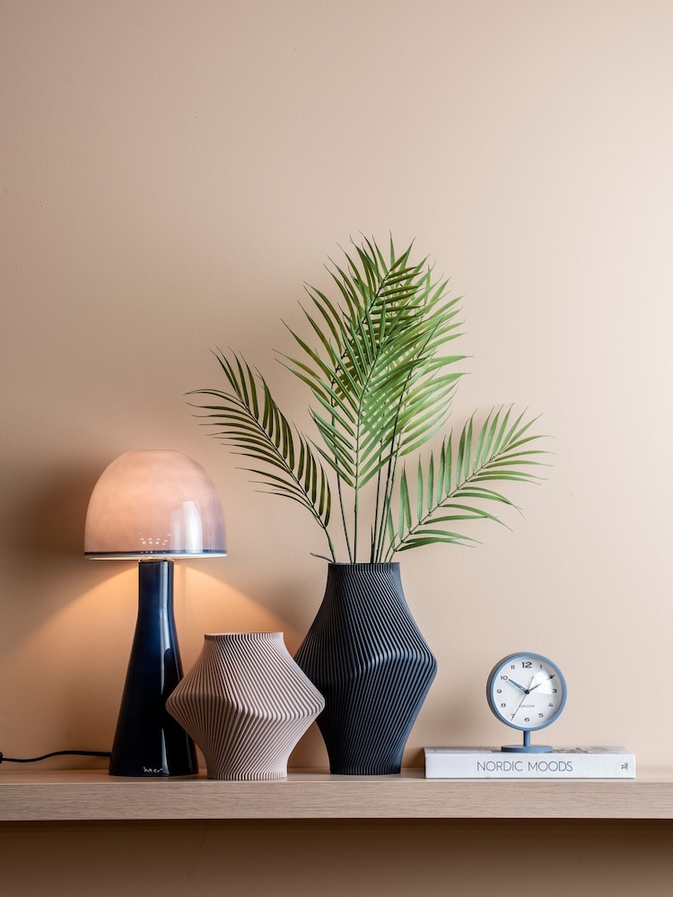 Leitmotiv Classic Blue Bombin Glass Table Lamp - Image 1 of 3