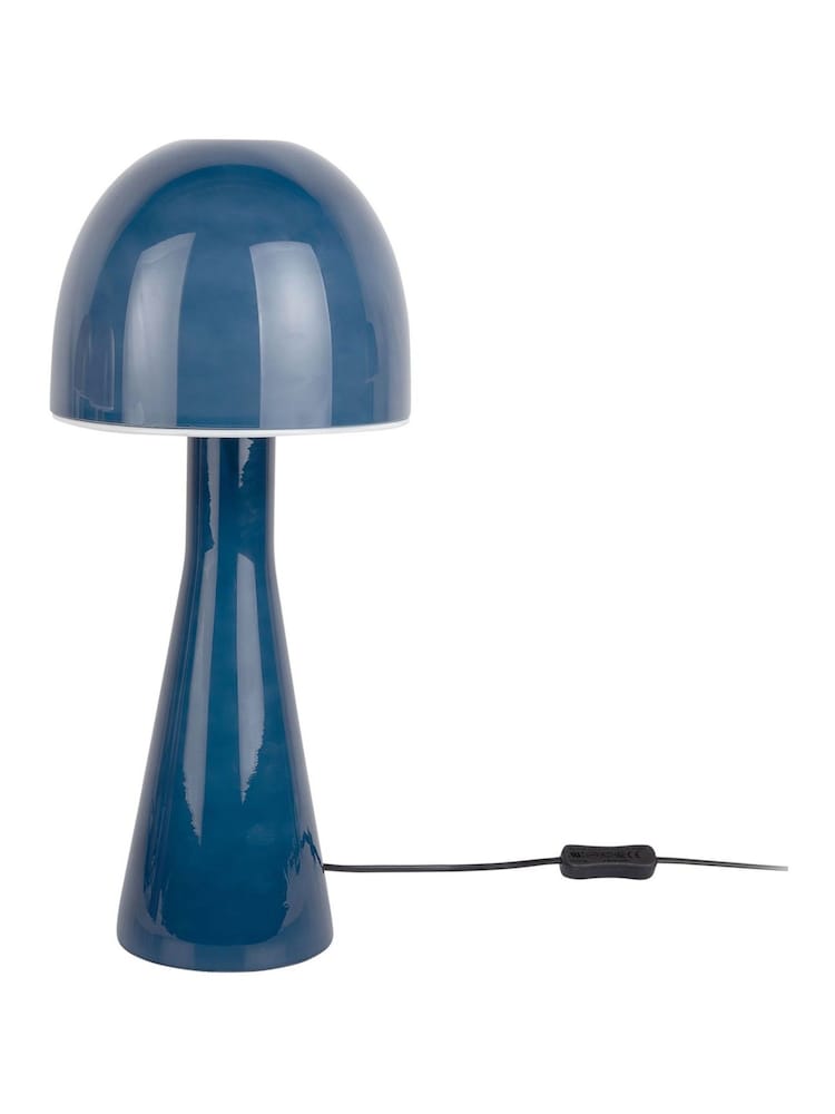 Leitmotiv Classic Blue Bombin Glass Table Lamp - Image 2 of 3