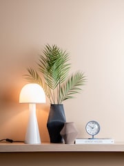 Leitmotiv White Bombin Glass Table Lamp - Image 1 of 3