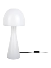 Leitmotiv White Bombin Glass Table Lamp - Image 2 of 3