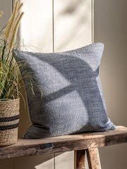 Gallery Direct Blue Hali Slub Cushion - Image 1 of 5