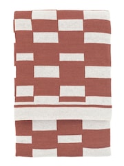 Gallery Direct Orange Solvi Knitted Throw - Image 1 of 4