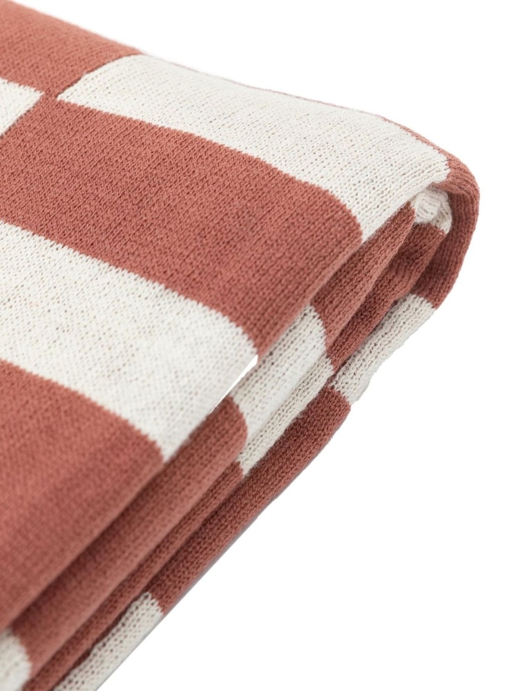 Gallery Direct Orange Solvi Knitted Throw - Image 2 of 4