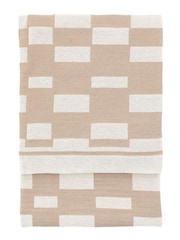 Gallery Direct Taupe Solvi Knitted Throw - Image 1 of 4