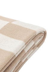 Gallery Direct Taupe Solvi Knitted Throw - Image 2 of 4