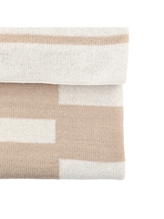 Gallery Direct Taupe Solvi Knitted Throw - Image 3 of 4