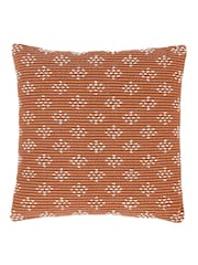 Gallery Direct Orange Tavira Woven Terracotta Cushion - Image 3 of 3