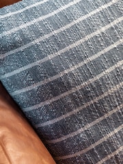 Gallery Direct Blue Ryton Stripe Cushion - Image 2 of 2