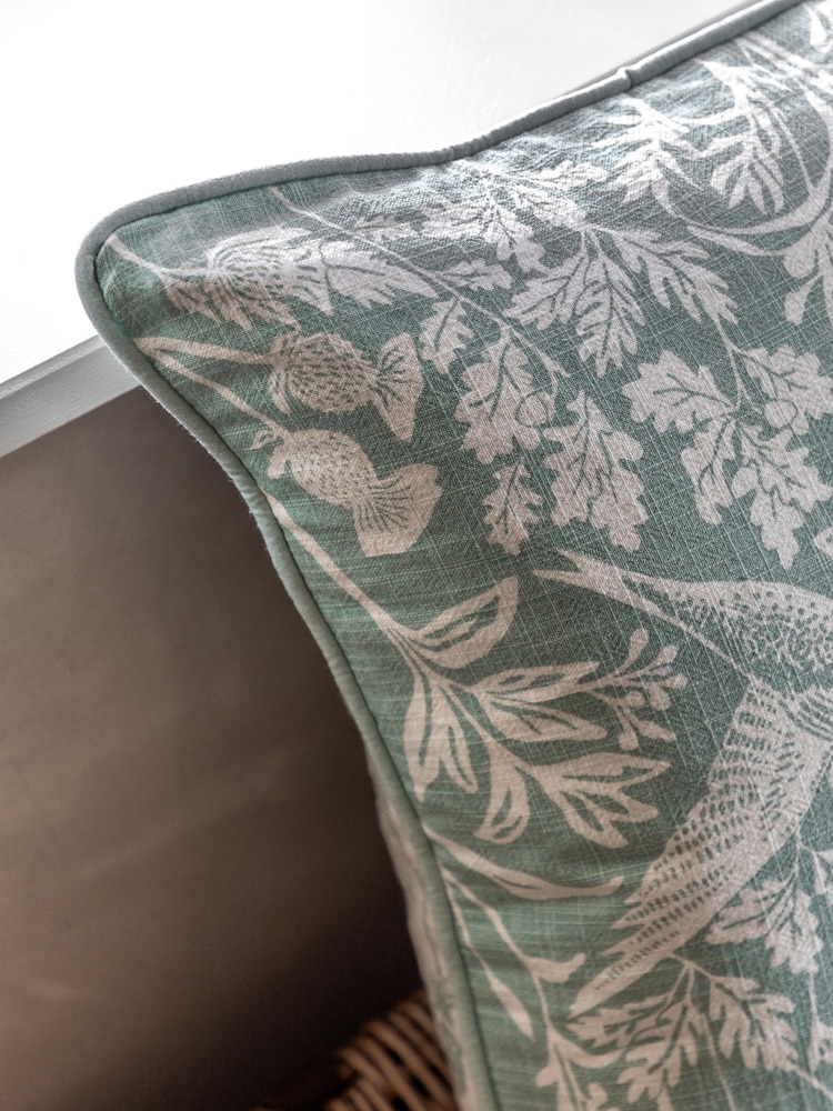 Gallery Direct Blue Renley Birds Duck Egg Cushion - Image 2 of 4 Gallery Direct Blue Renley Birds Duck Egg Cushion - Image 2 of 4