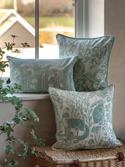 Gallery Direct Blue Renley Birds Duck Egg Cushion - Image 3 of 4