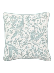 Gallery Direct Blue Renley Birds Duck Egg Cushion - Image 4 of 4