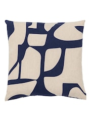 Gallery Direct Blue Nara Graphic Cushion - Image 3 of 3
