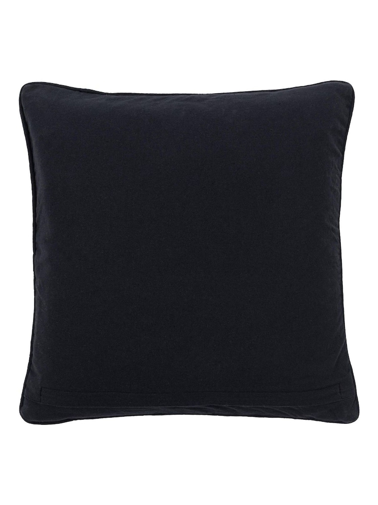 Gallery Direct Blue Solvi Woven Cushion - Image 5 of 5 Gallery Direct Blue Solvi Woven Cushion - Image 5 of 5