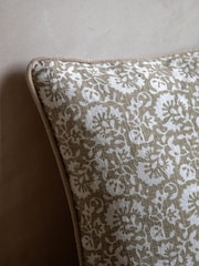 Gallery Direct Taupe Bramley Floral Cushion - Image 2 of 4