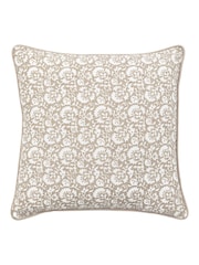 Gallery Direct Taupe Bramley Floral Cushion - Image 3 of 4