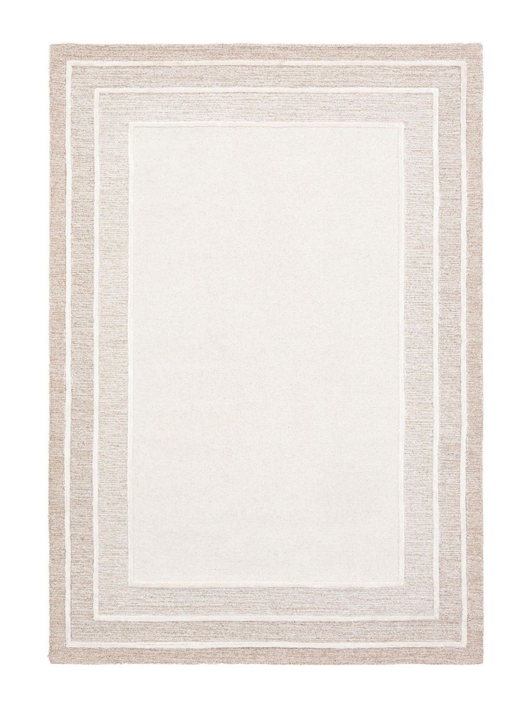 Gallery Direct Beige Sula Tonal Border Rug - Image 1 of 3