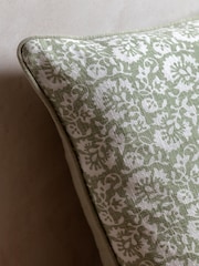 Gallery Direct Green Bramley Floral Cushion - Image 2 of 5
