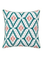 Gallery Direct Orange Elira Geo Printed Cushion - Image 3 of 5