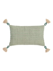 Gallery Direct Green Kaia Woven Cushion - Image 3 of 3