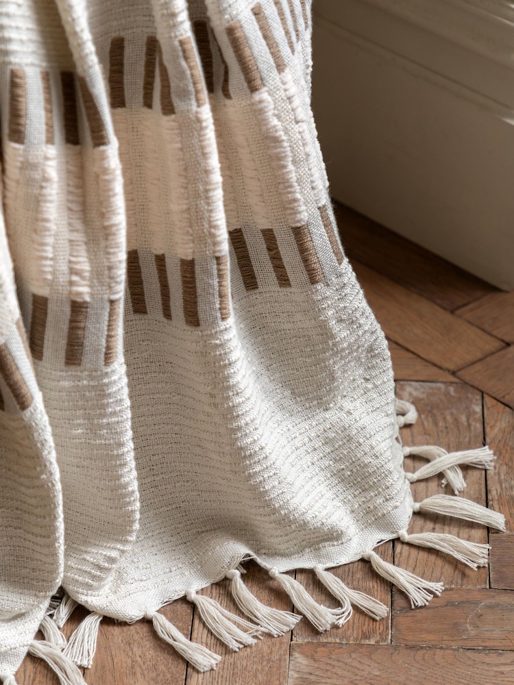Gallery Direct Natural Brenham Woven Throw - Image 2 of 4