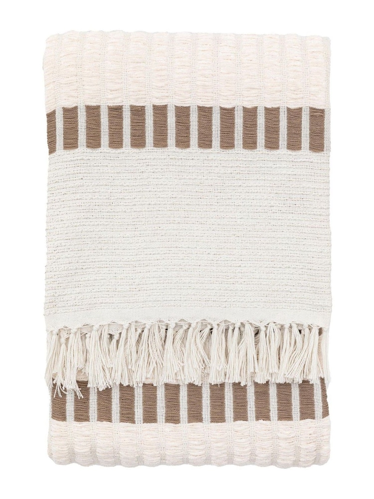 Gallery Direct Natural Brenham Woven Throw - Image 4 of 4