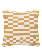Gallery Direct Yellow Solvi Woven Cushion - Image 2 of 4