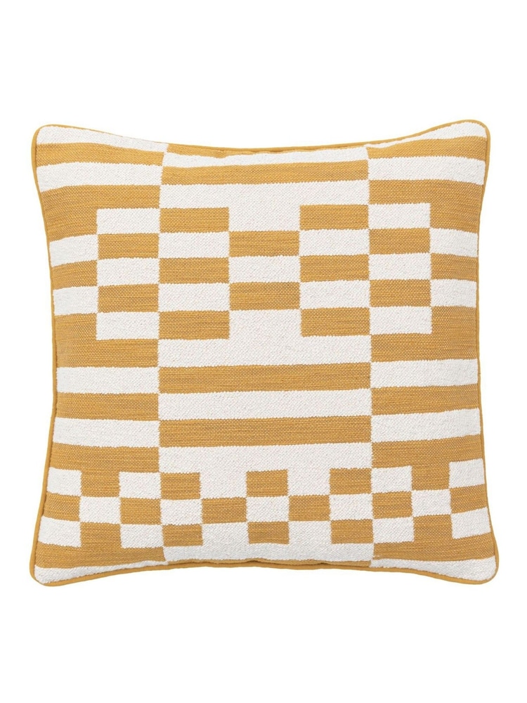 Gallery Direct Yellow Solvi Woven Cushion - Image 2 of 4 Gallery Direct Yellow Solvi Woven Cushion - Image 2 of 4