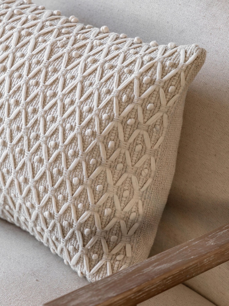 Gallery Direct Cream Renley Woven Cushion - Image 2 of 4