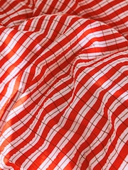 MADE.COM Orange Felix Seersucker Duvet Cover and Pillowcase Set - Image 3 of 4