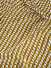 MADE.COM Ochre Felix Seersucker Duvet Cover and Pillowcase Set - Image 3 of 4