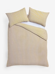 MADE.COM Ochre Felix Seersucker Duvet Cover and Pillowcase Set - Image 4 of 4