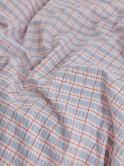 MADE.COM Blue Felix Seersucker Duvet Cover and Pillowcase Set - Image 3 of 4