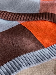 MADE.COM Multi Keava Knitted Throw - Image 3 of 6