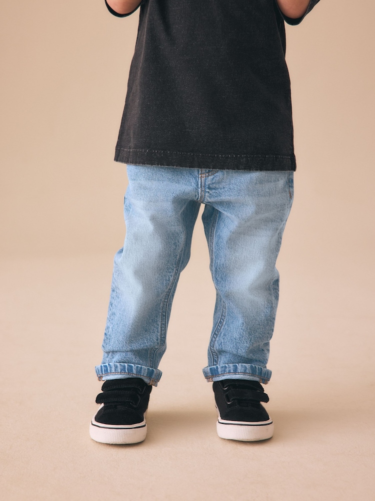 Denim ya Bluu nyepesi - Comfort Stretch Jeans (3miezi-7miaka) - Picha 1 kati ya 4