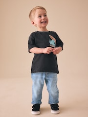 Denim ya Bluu nyepesi - Comfort Stretch Jeans (3miezi-7miaka) - Picha 2 kati ya 4